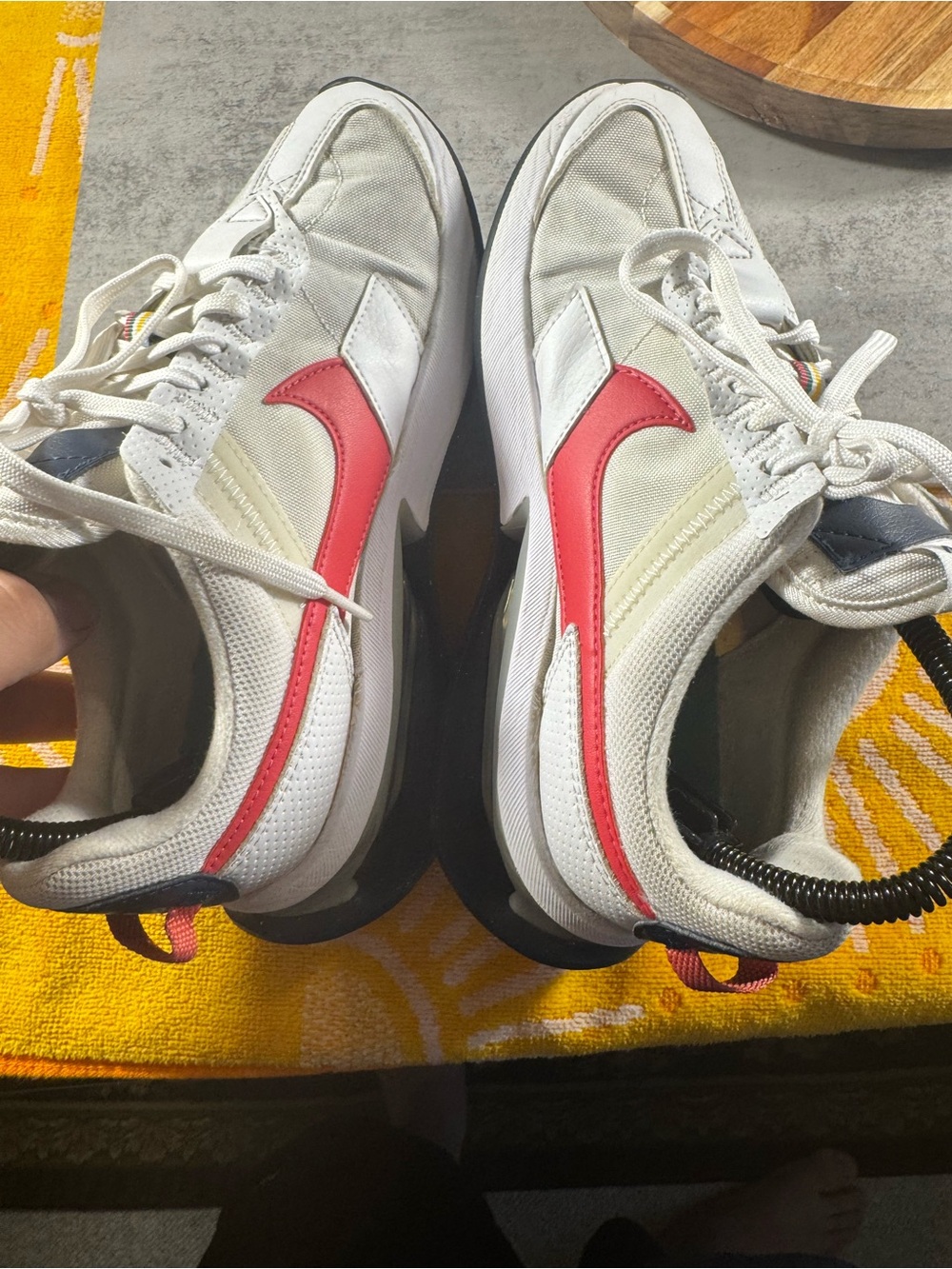 Nike Air Max Pre-Day DM0124-100 Womens 7 Sneaker White Archeo Pink Leather Shoes - Picture 5 of 7
